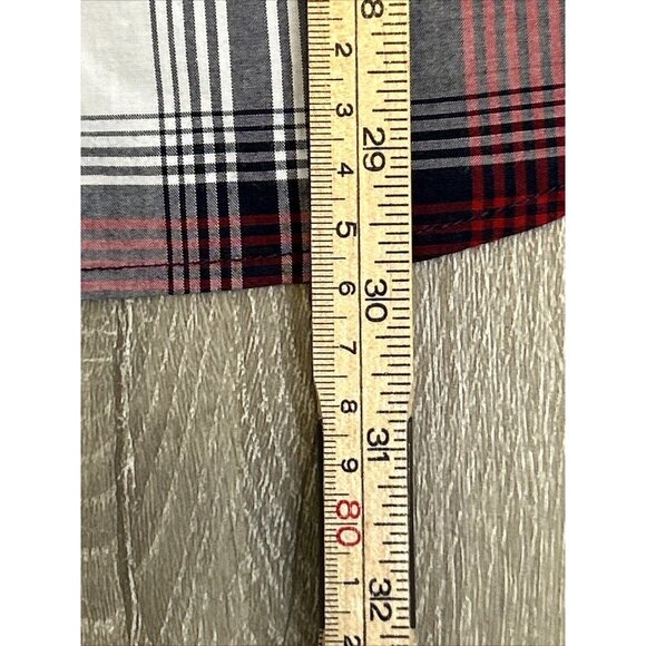 Goodfellow & Co Men’s Medium Red Black Plaid Tartan Flannel Shirt‎ - Picture 7 of 8